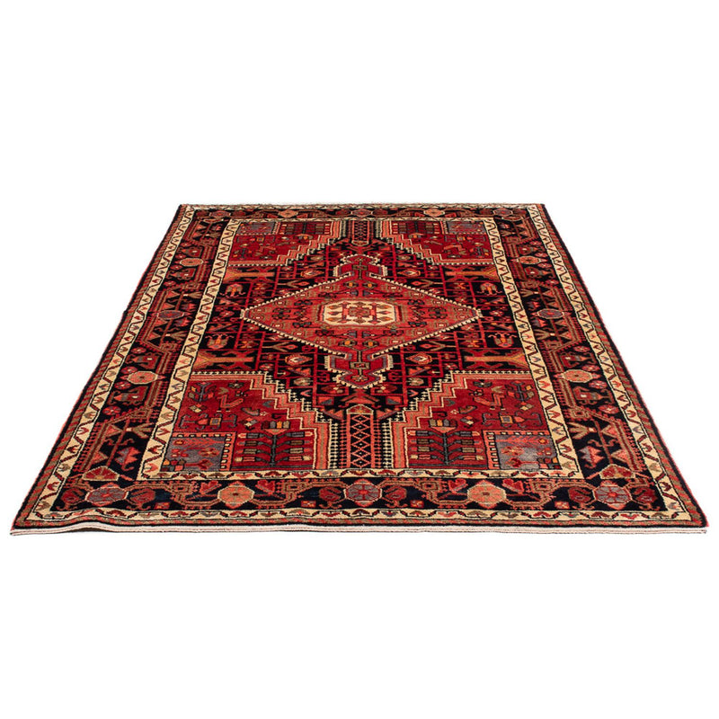 Alfombra persa - Nómada - Real - 204 x 132 cm - azul oscuro
