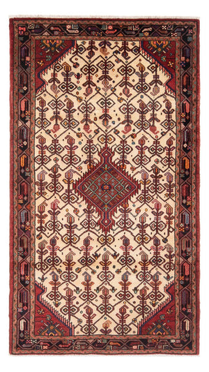 Alfombra persa - Nómada - Real - 201 x 119 cm - crema