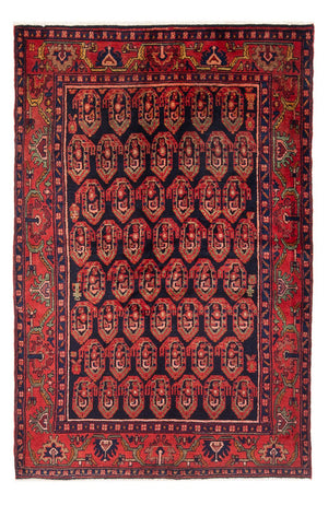 Alfombra persa - Nómada - Real - 201 x 137 cm - azul oscuro