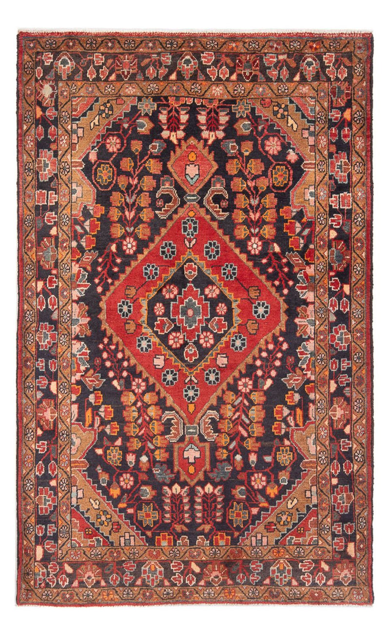 Alfombra persa - Nómada - Real - 210 x 134 cm - azul oscuro