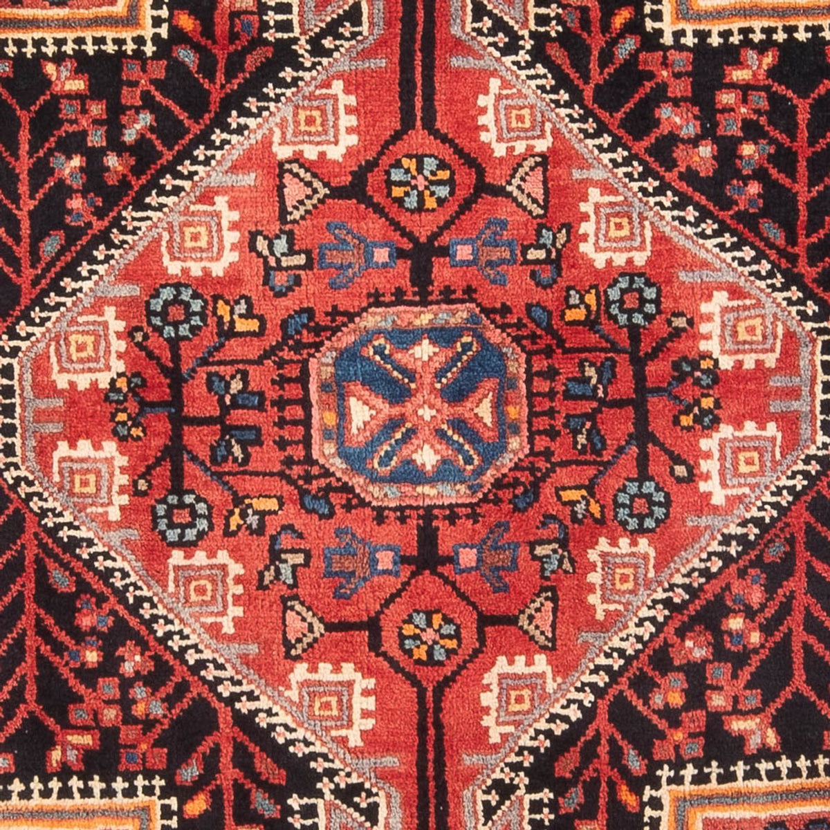 Alfombra persa - Nómada - Real - 183 x 114 cm - azul oscuro