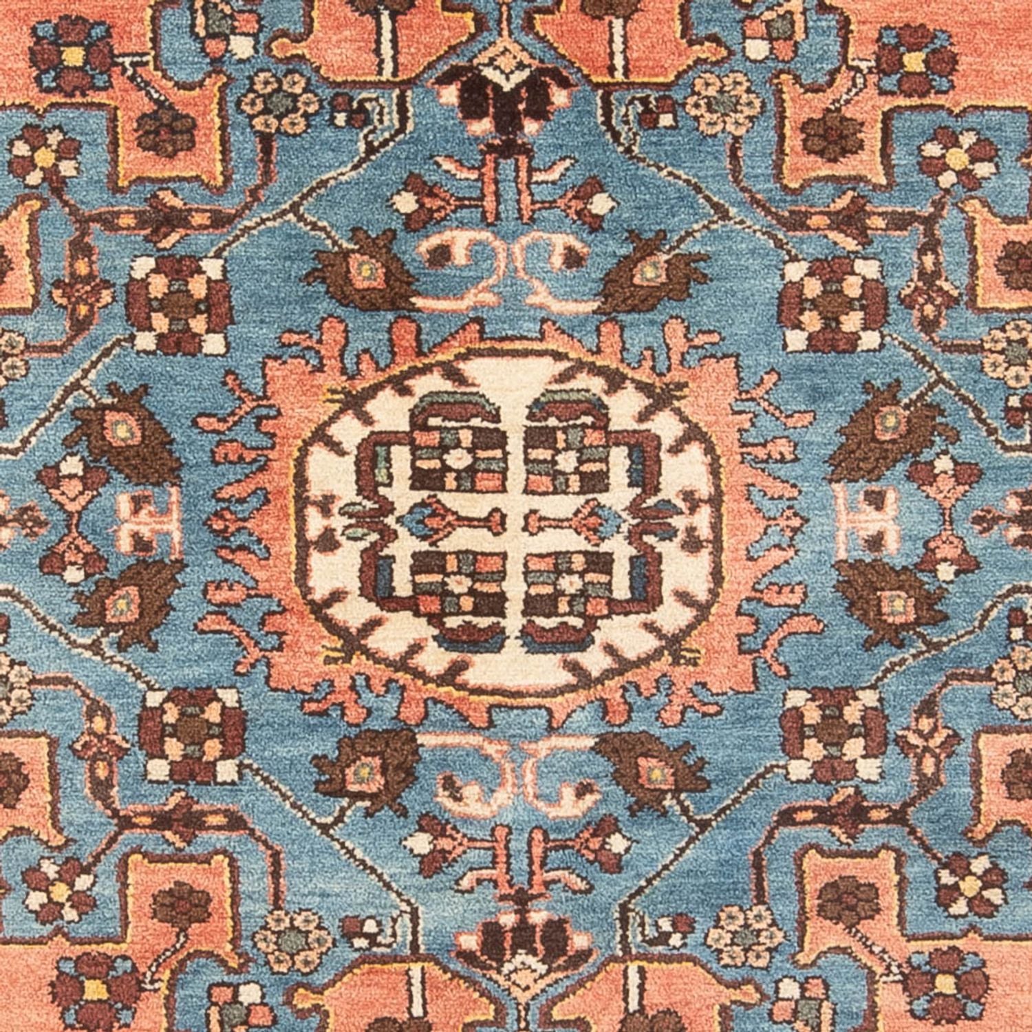 Alfombra persa - Nómada - Real - 190 x 136 cm - naranja