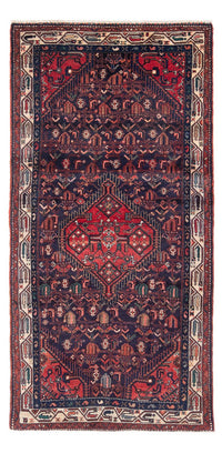 Alfombra de pasillo Alfombra persa - Nómada - 233 x 112 cm - azul oscuro