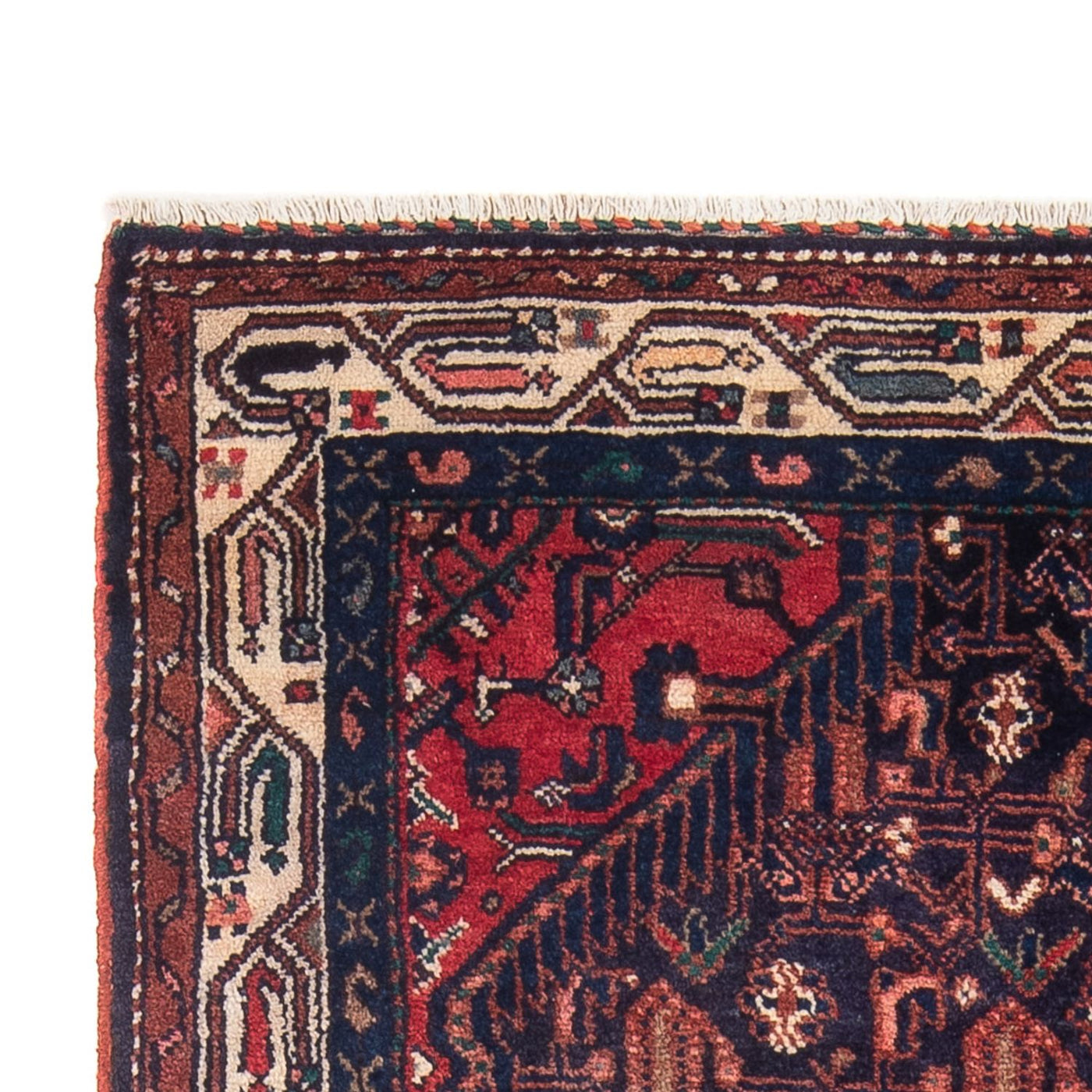 Alfombra de pasillo Alfombra persa - Nómada - 233 x 112 cm - azul oscuro