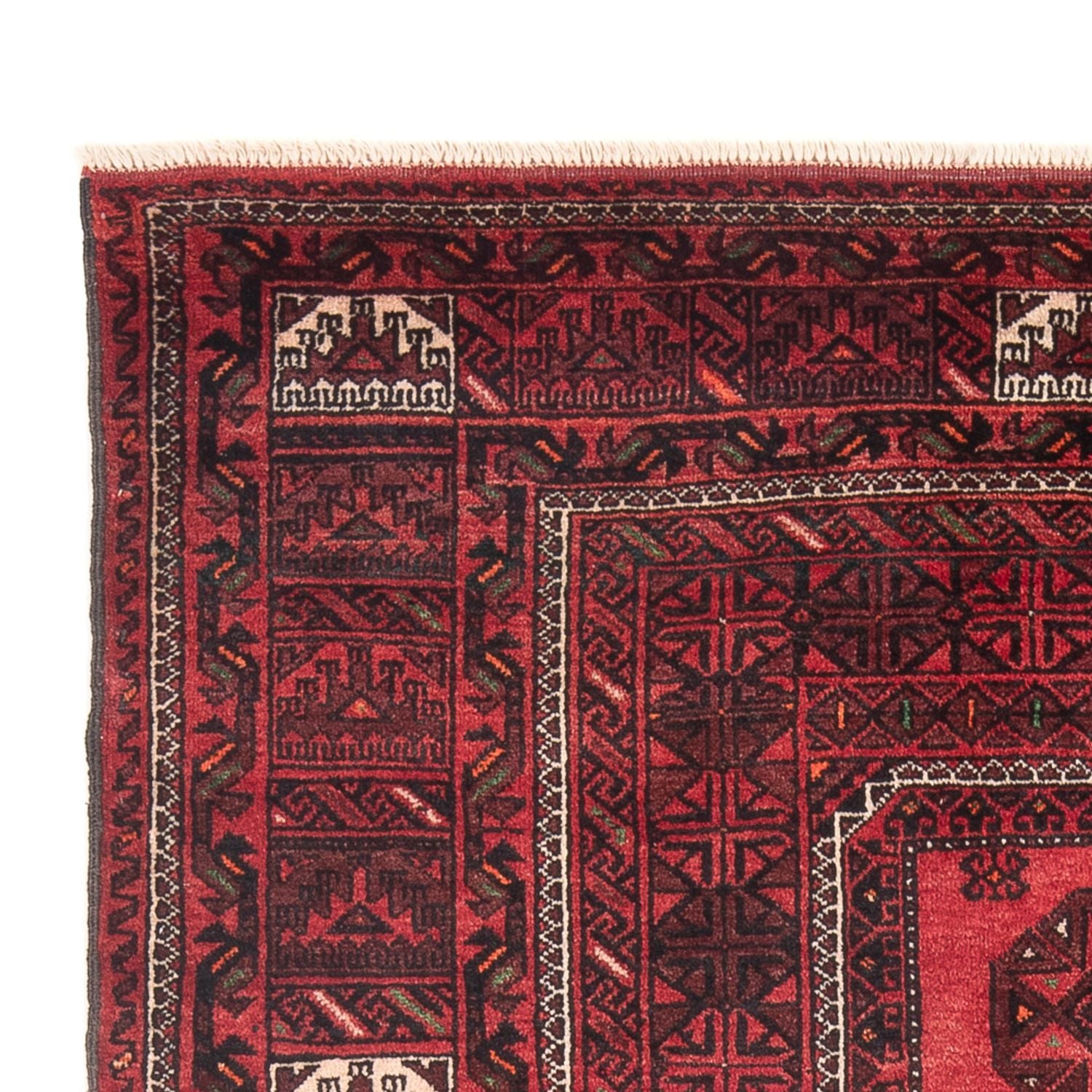 Alfombra persa - Nómada - Real - 218 x 134 cm - rojo