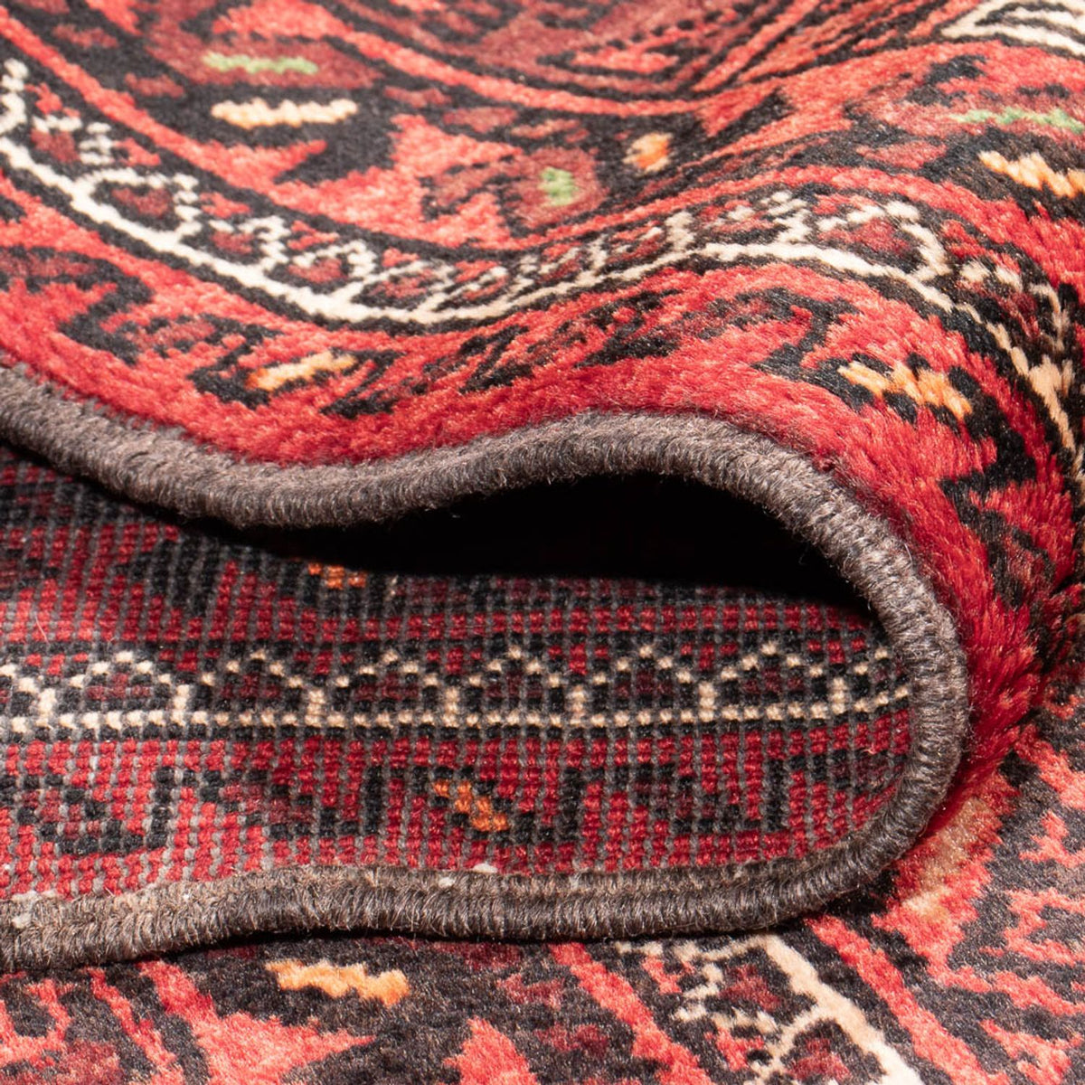 Alfombra persa - Nómada - Real - 218 x 134 cm - rojo