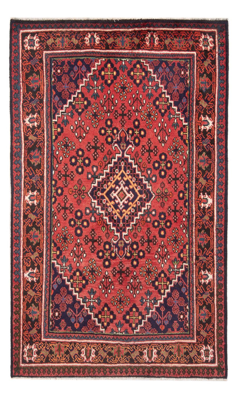 Alfombra persa - Nómada - Real - 217 x 133 cm - rojo