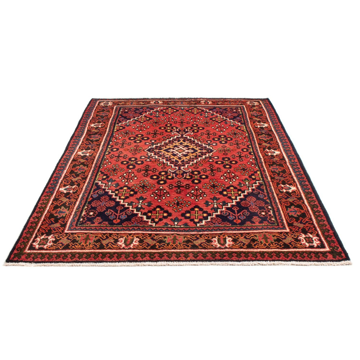 Alfombra persa - Nómada - Real - 217 x 133 cm - rojo