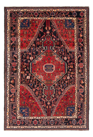 Alfombra persa - Nómada - Real - 189 x 123 cm - azul oscuro