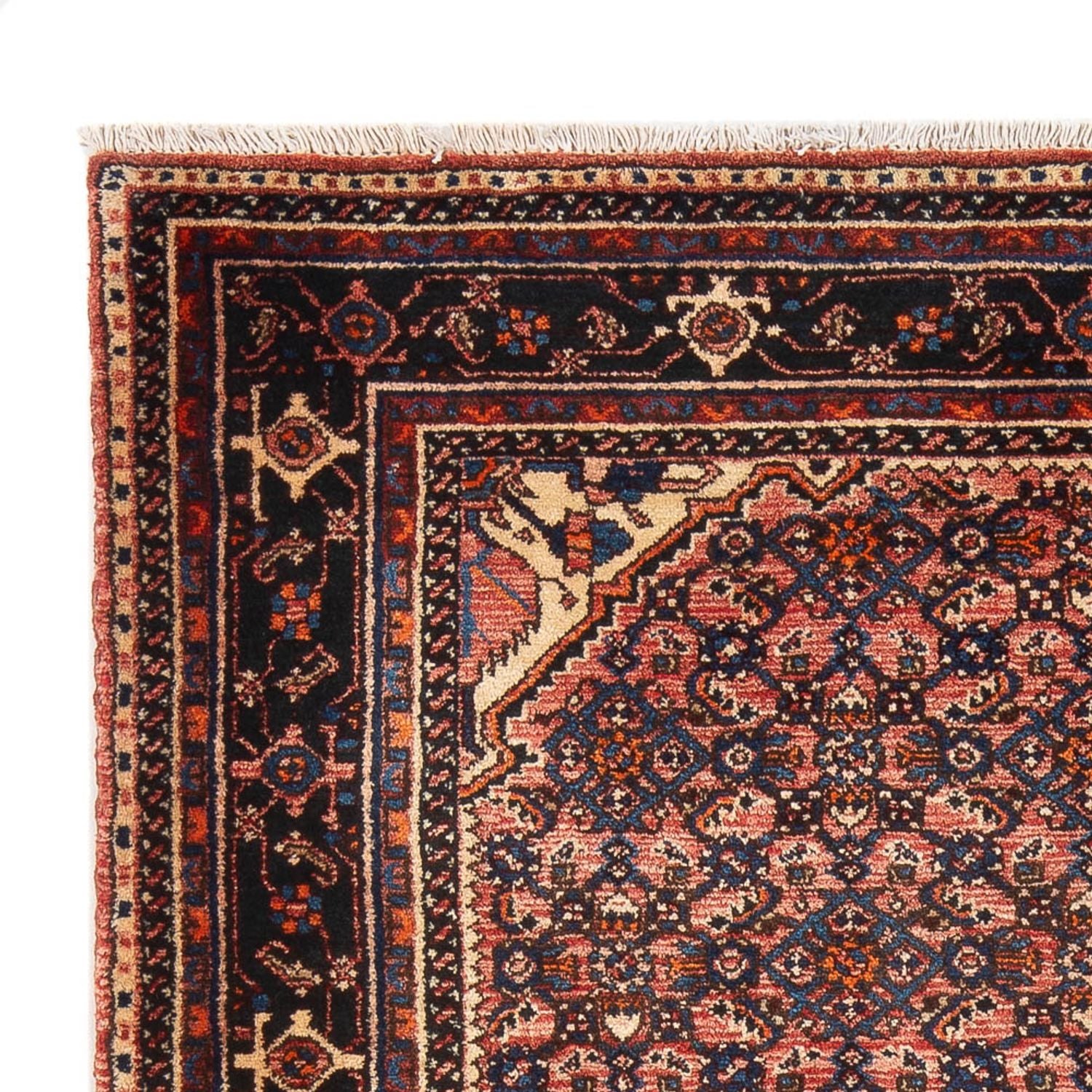 Alfombra persa - Nómada - Real - 211 x 148 cm - rojo