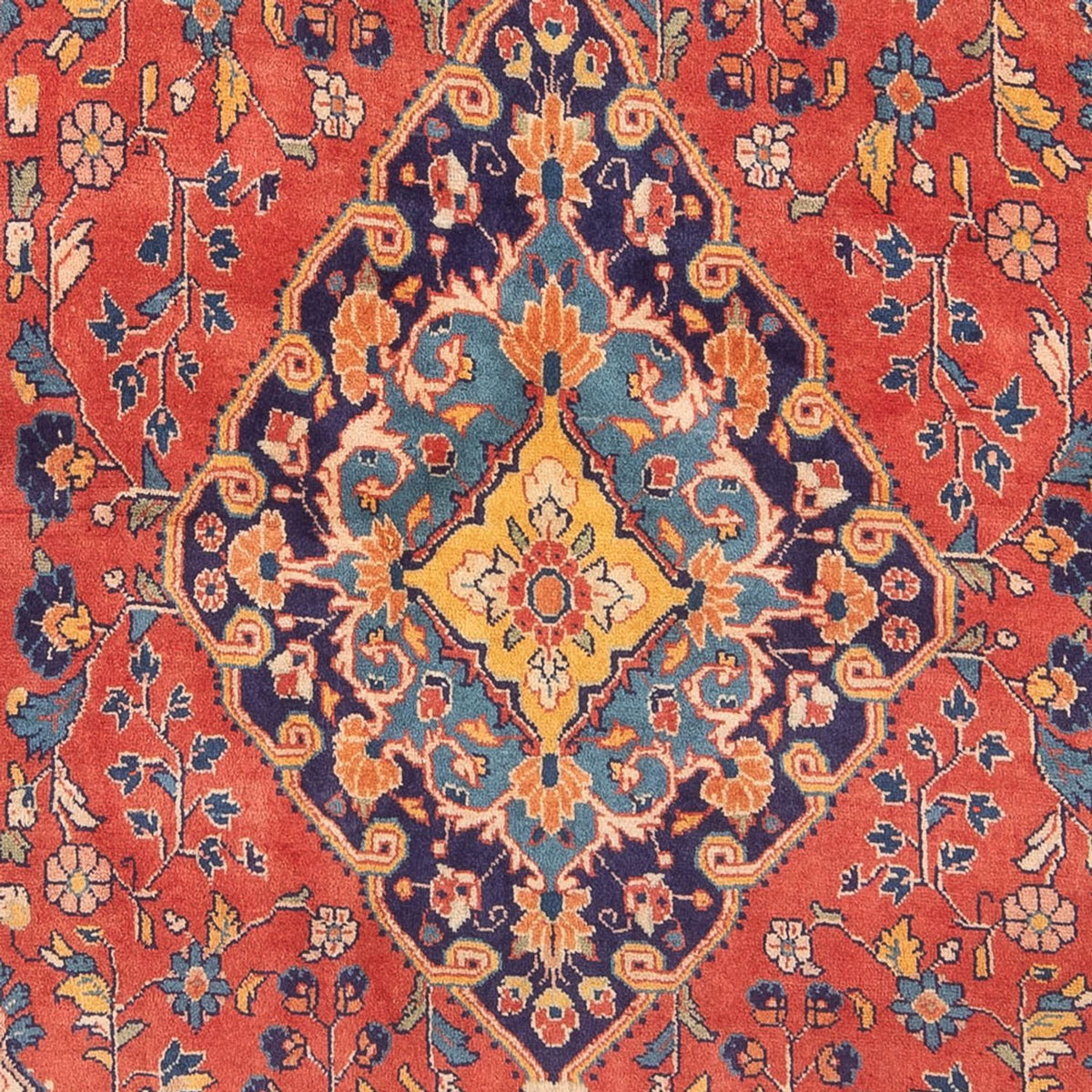 Alfombra de pasillo Alfombra persa - Nómada - 254 x 127 cm - rojo