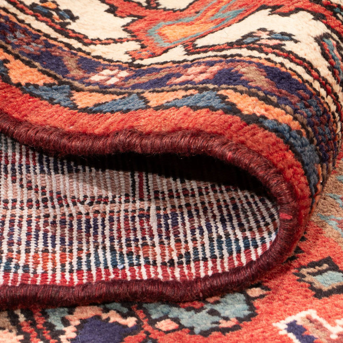 Alfombra persa - Nómada - Real - 250 x 141 cm - rojo