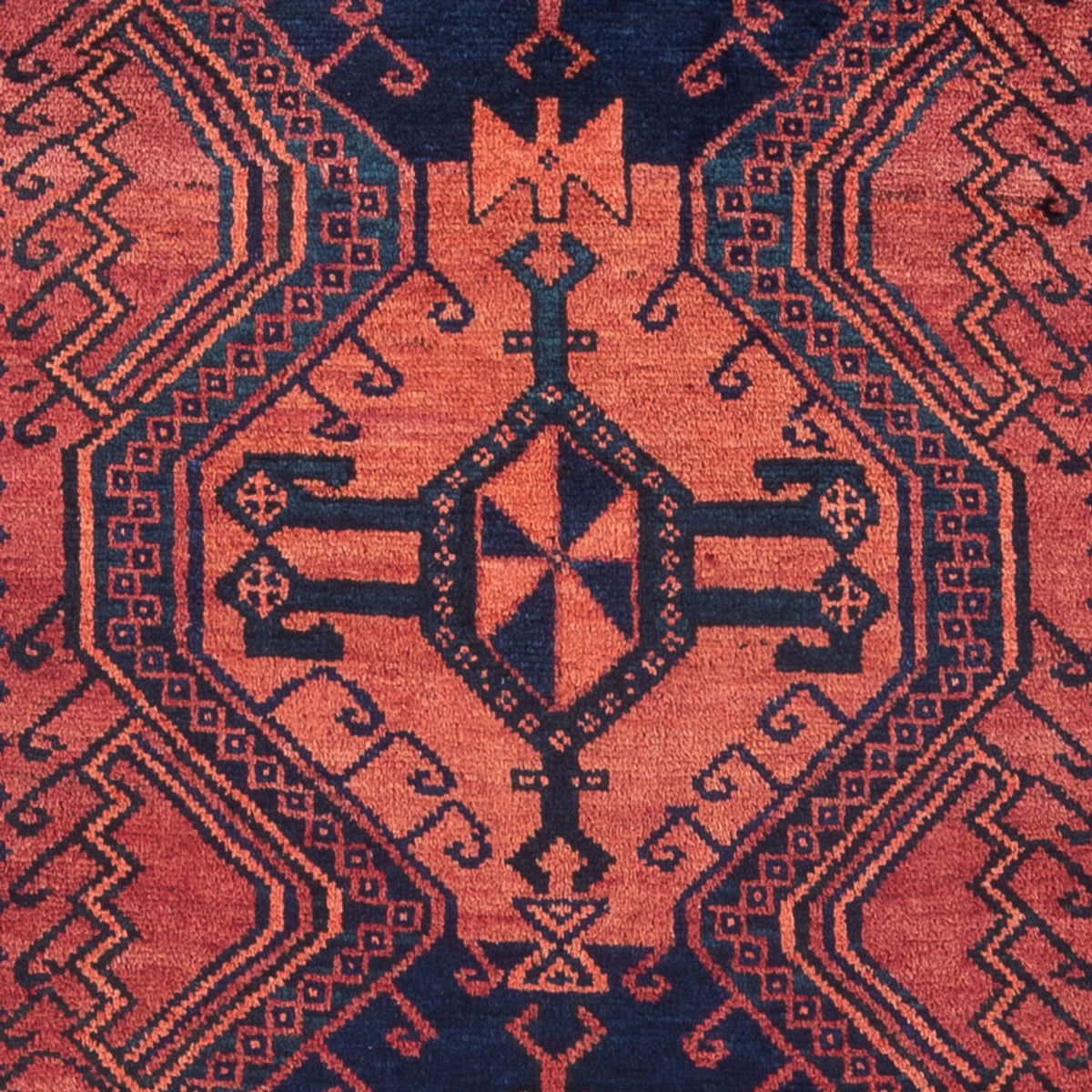 Alfombra persa - Nómada - Real - 196 x 125 cm - rojo