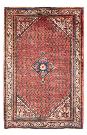 Alfombra persa - Nómada - Real - 202 x 130 cm - rojo