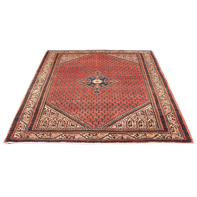 Alfombra persa - Nómada - Real - 202 x 130 cm - rojo