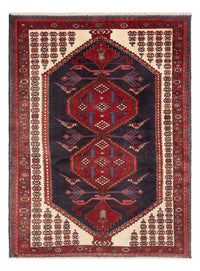 Alfombra persa - Nómada - Real - 191 x 132 cm - azul oscuro