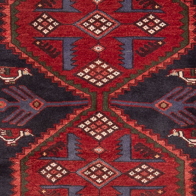 Alfombra persa - Nómada - Real - 191 x 132 cm - azul oscuro