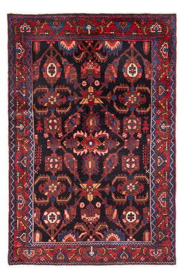 Alfombra persa - Nómada - Real - 211 x 138 cm - azul oscuro
