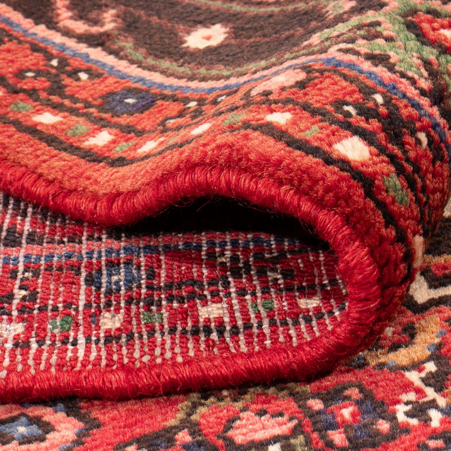 Alfombra persa - Nómada - Real - 225 x 156 cm - rojo