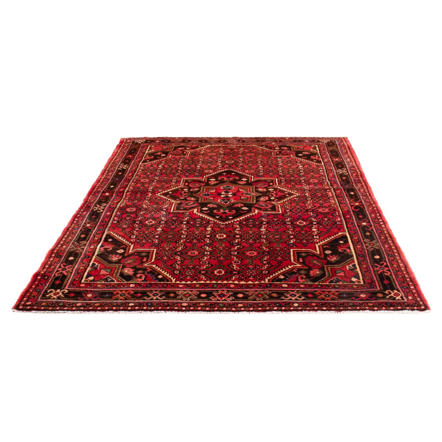 Alfombra persa - Nómada - Real - 225 x 156 cm - rojo