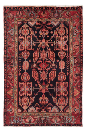 Alfombra persa - Nómada - Real - 210 x 136 cm - azul oscuro