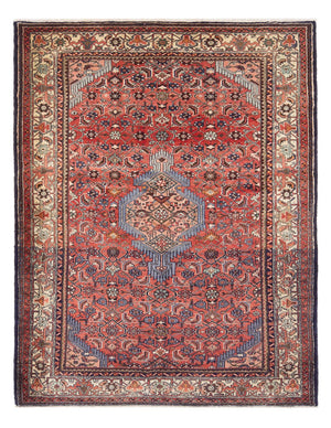 Alfombra persa - Nómada - Real - 213 x 151 cm - rojo