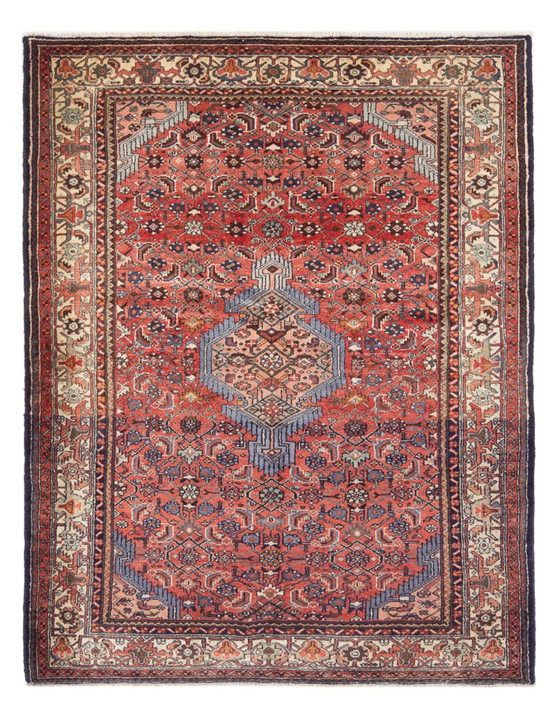 Alfombra persa - Nómada - Real - 213 x 151 cm - rojo