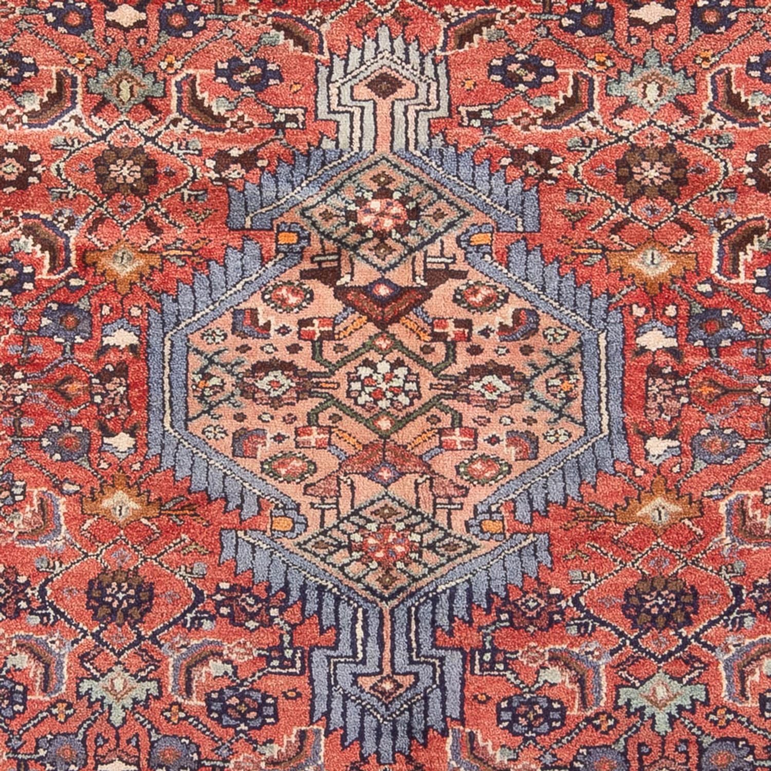Alfombra persa - Nómada - Real - 213 x 151 cm - rojo