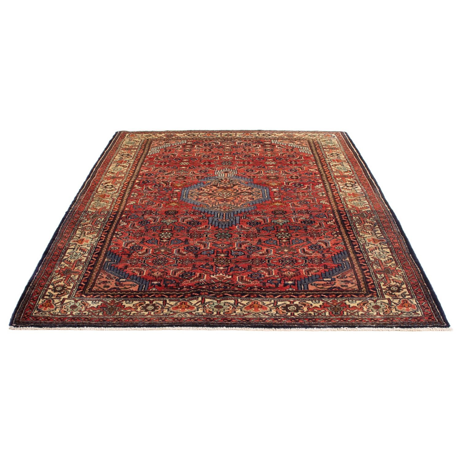Alfombra persa - Nómada - Real - 213 x 151 cm - rojo