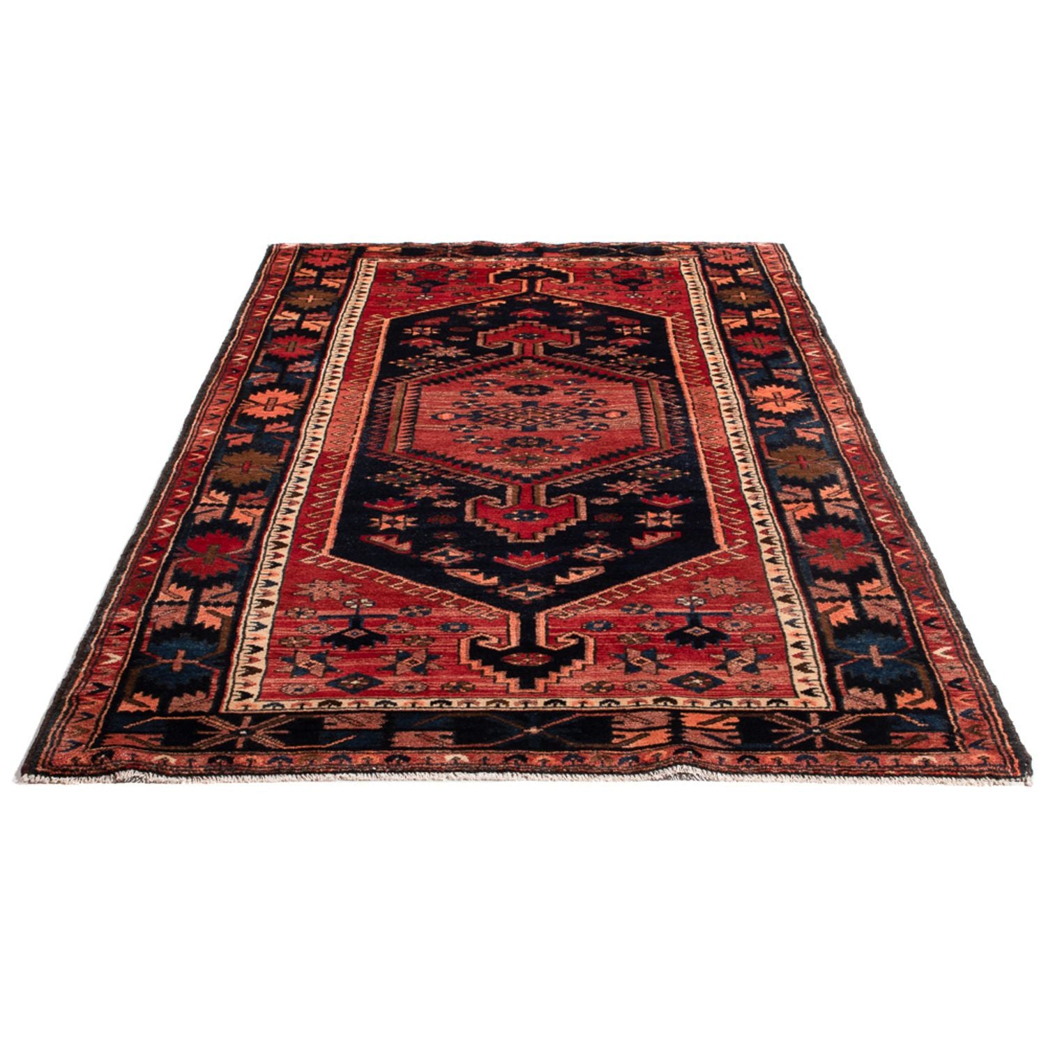 Alfombra de pasillo Alfombra persa - Nómada - 235 x 123 cm - azul oscuro