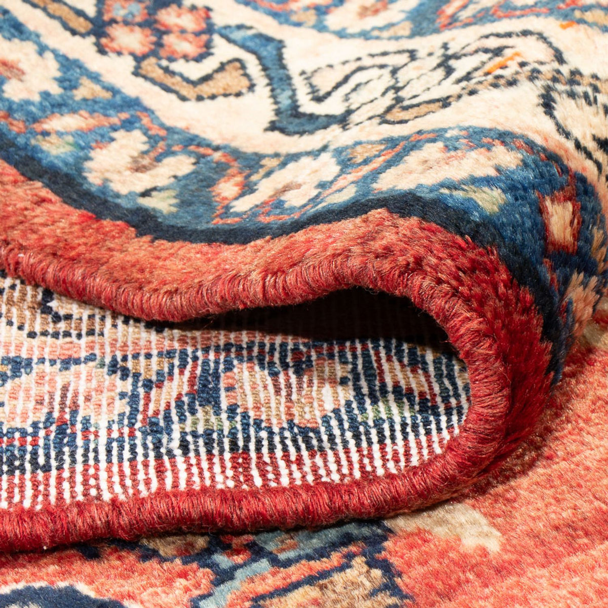 Alfombra persa - Nómada - Real - 200 x 135 cm - rojo