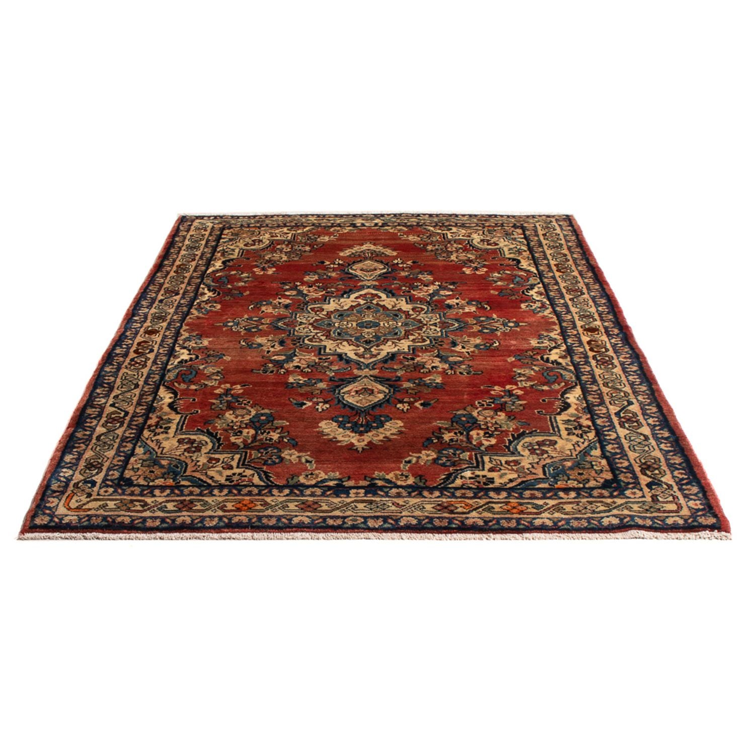 Alfombra persa - Nómada - Real - 200 x 135 cm - rojo