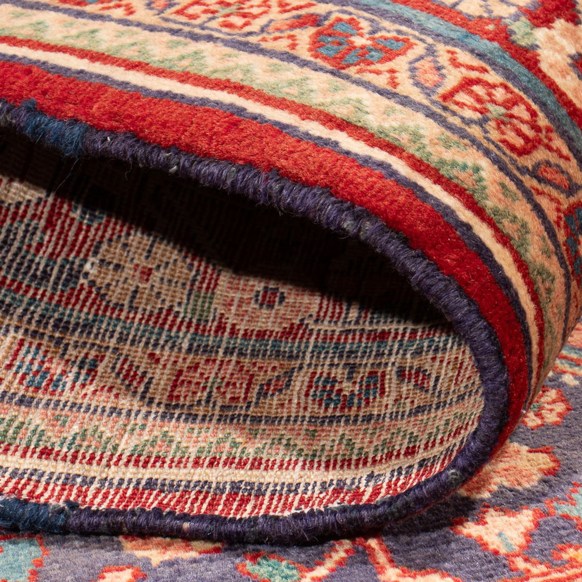 Alfombra persa - Nómada - Real - 207 x 138 cm - azul