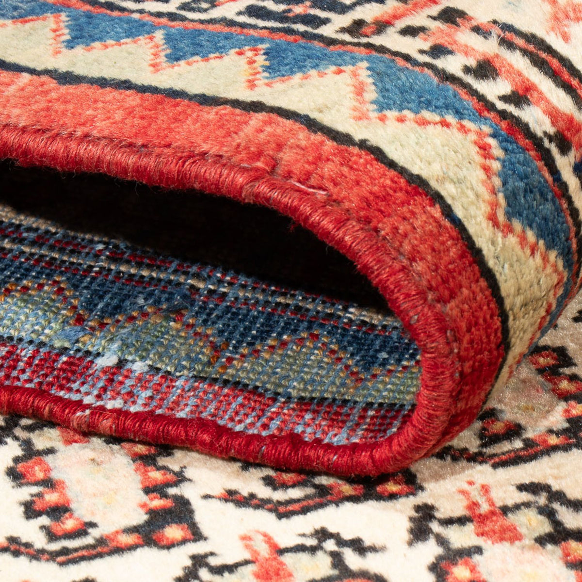 Alfombra persa - Nómada - Real - 216 x 125 cm - rojo