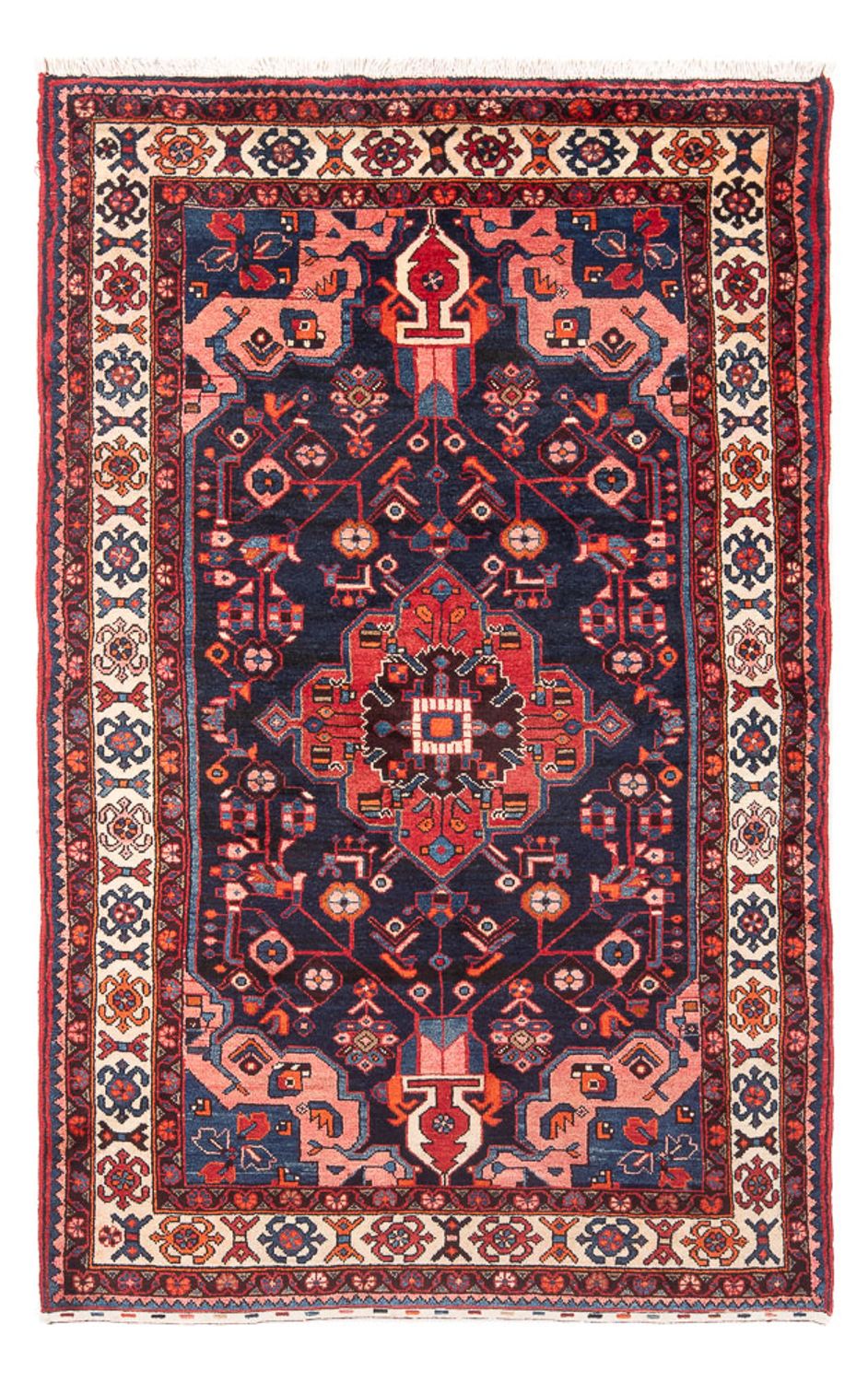 Alfombra persa - Nómada - 215 x 131 cm - azul oscuro
