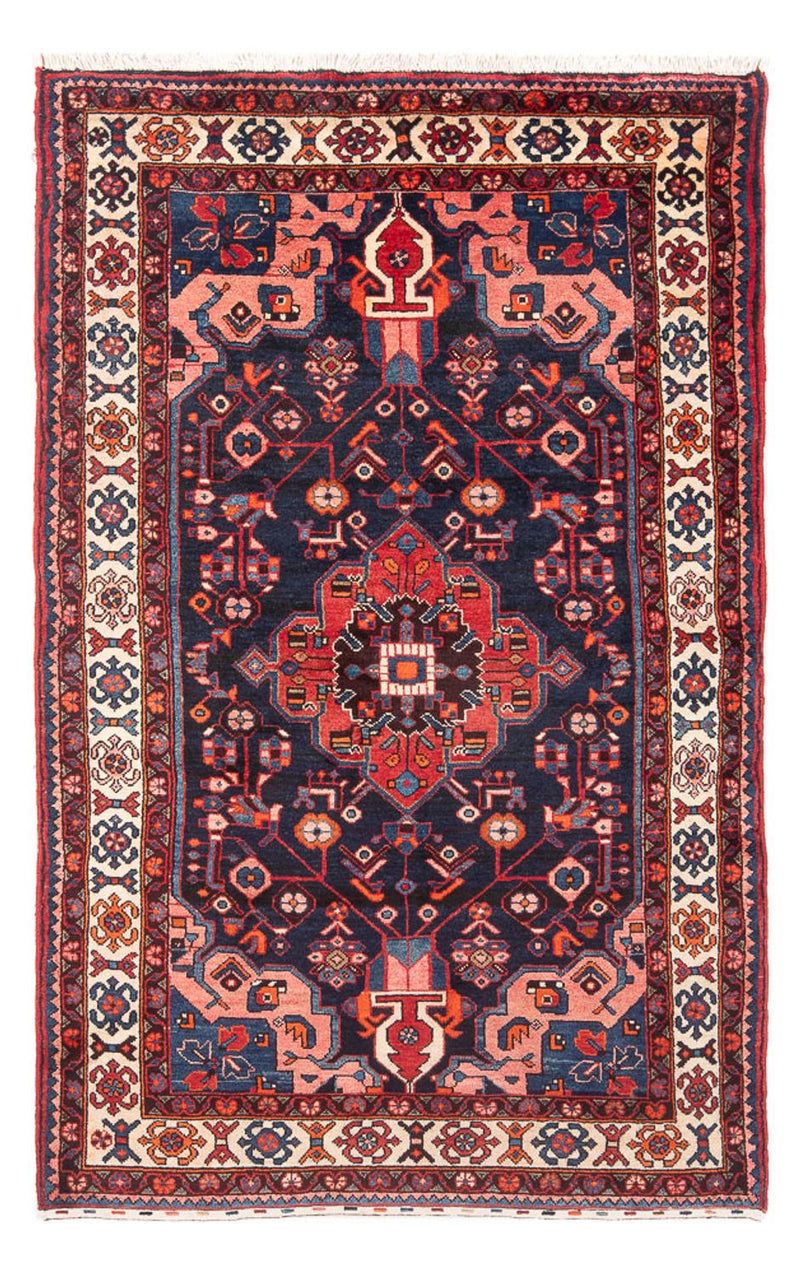Alfombra persa - Nómada - 215 x 131 cm - azul oscuro