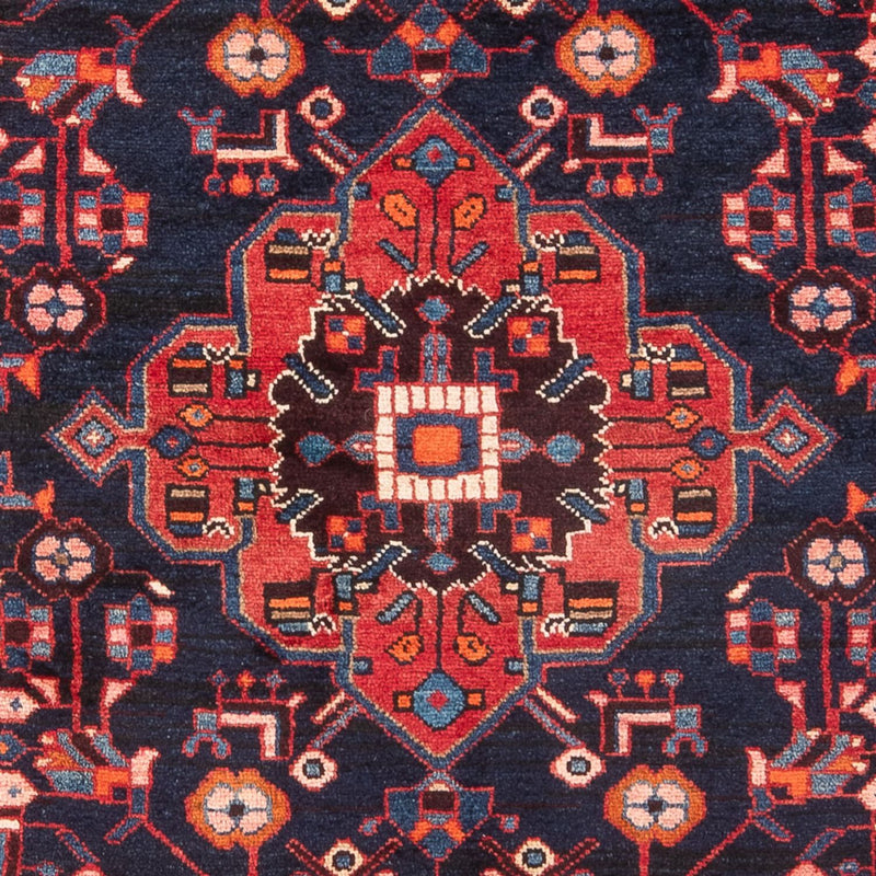 Alfombra persa - Nómada - 215 x 131 cm - azul oscuro