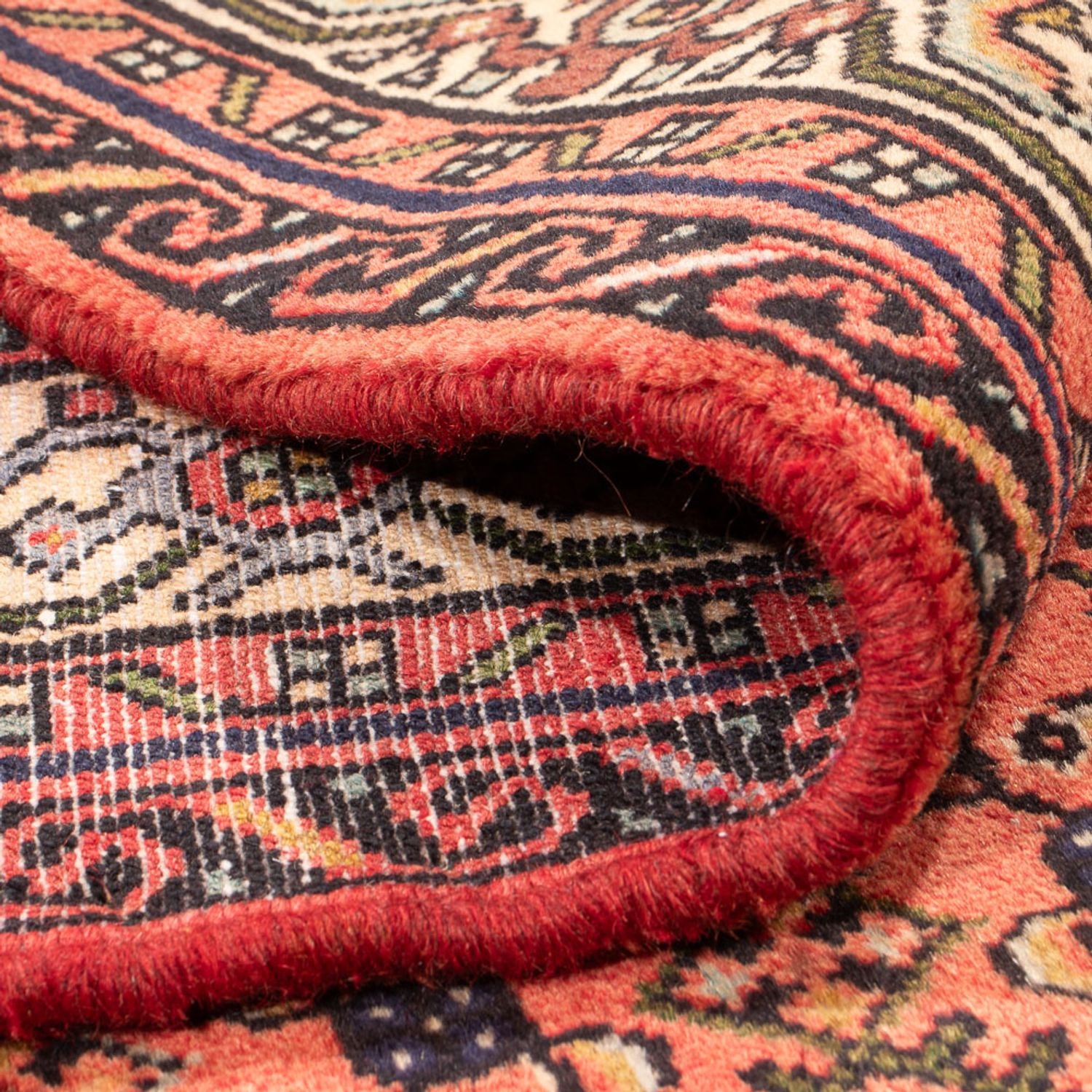 Alfombra persa - Nómada - 190 x 155 cm - rojo