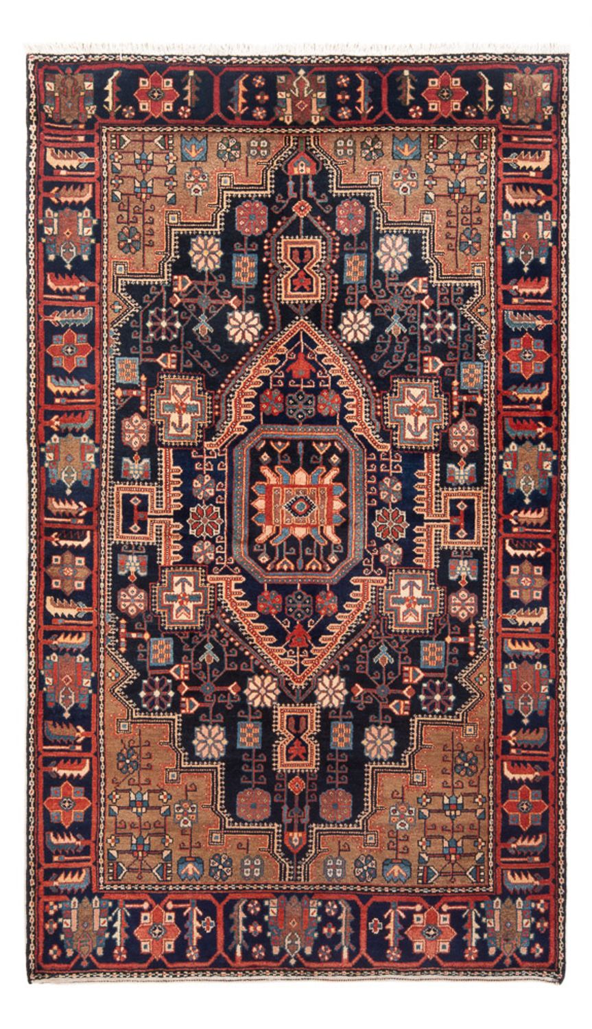 Alfombra persa - Nómada - 218 x 138 cm - azul oscuro