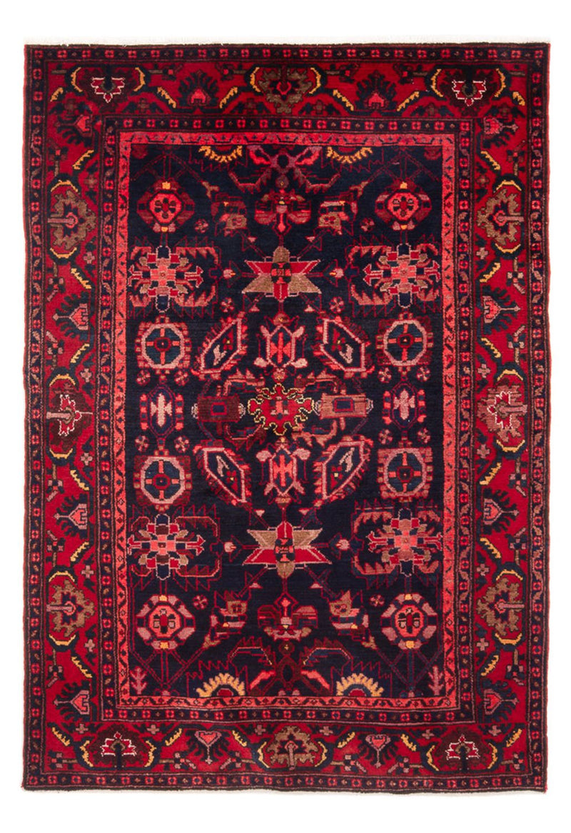 Alfombra persa - Nómada - 210 x 140 cm - azul oscuro
