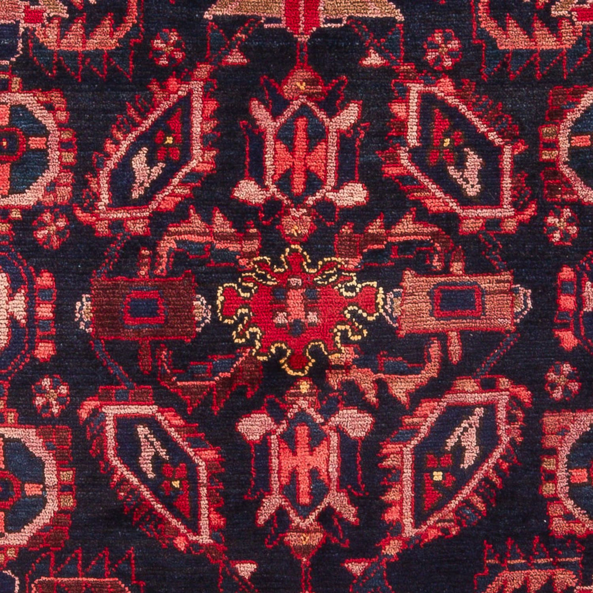 Alfombra persa - Nómada - 210 x 140 cm - azul oscuro