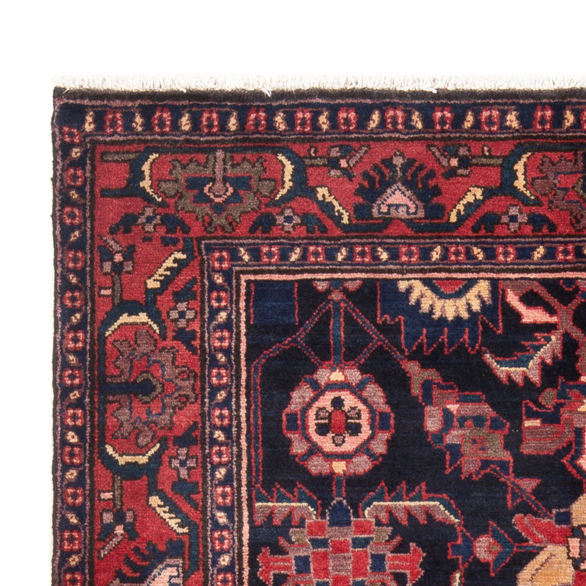 Alfombra persa - Nómada - 200 x 138 cm - azul oscuro