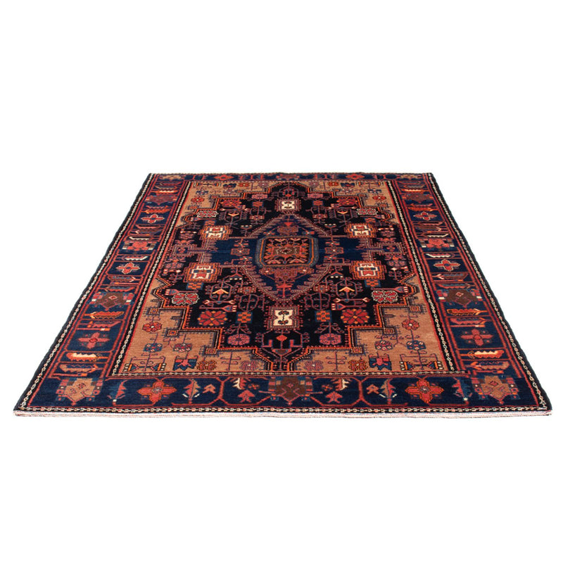 Alfombra persa - Nómada - 212 x 146 cm - azul oscuro
