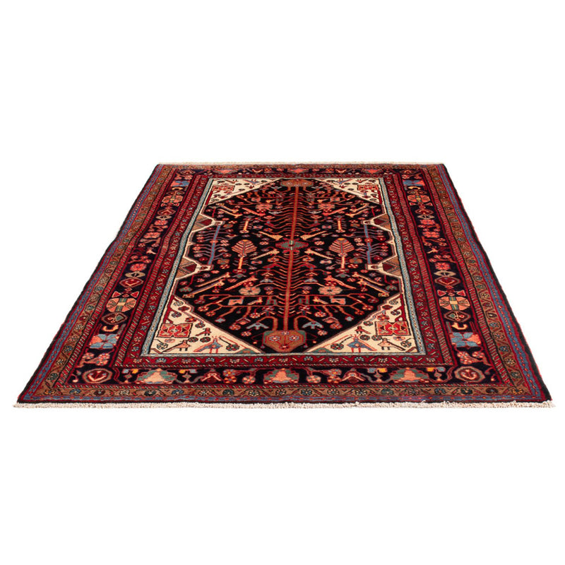 Alfombra persa - Nómada - 205 x 140 cm - azul oscuro