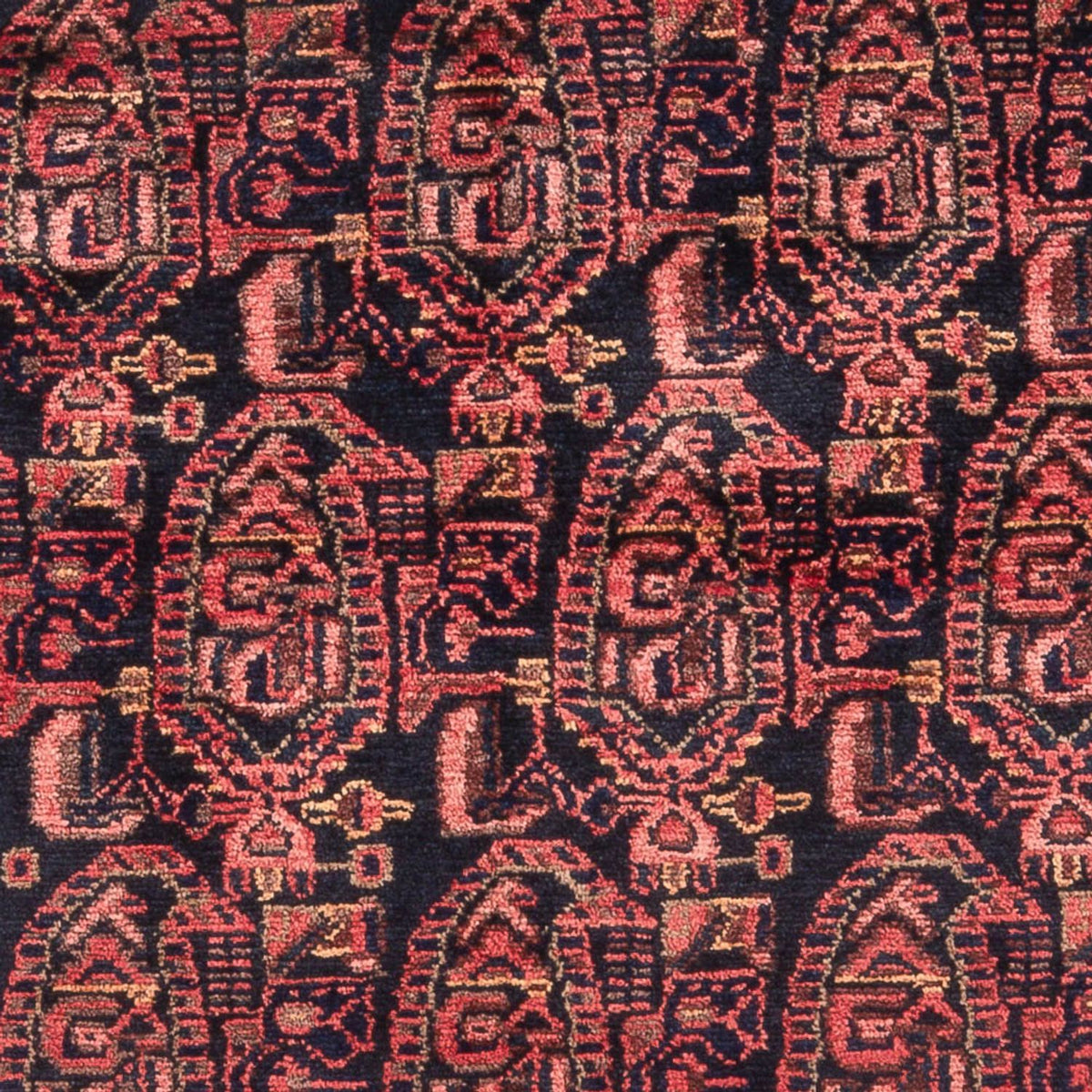 Alfombra persa - Nómada - 201 x 132 cm - azul oscuro