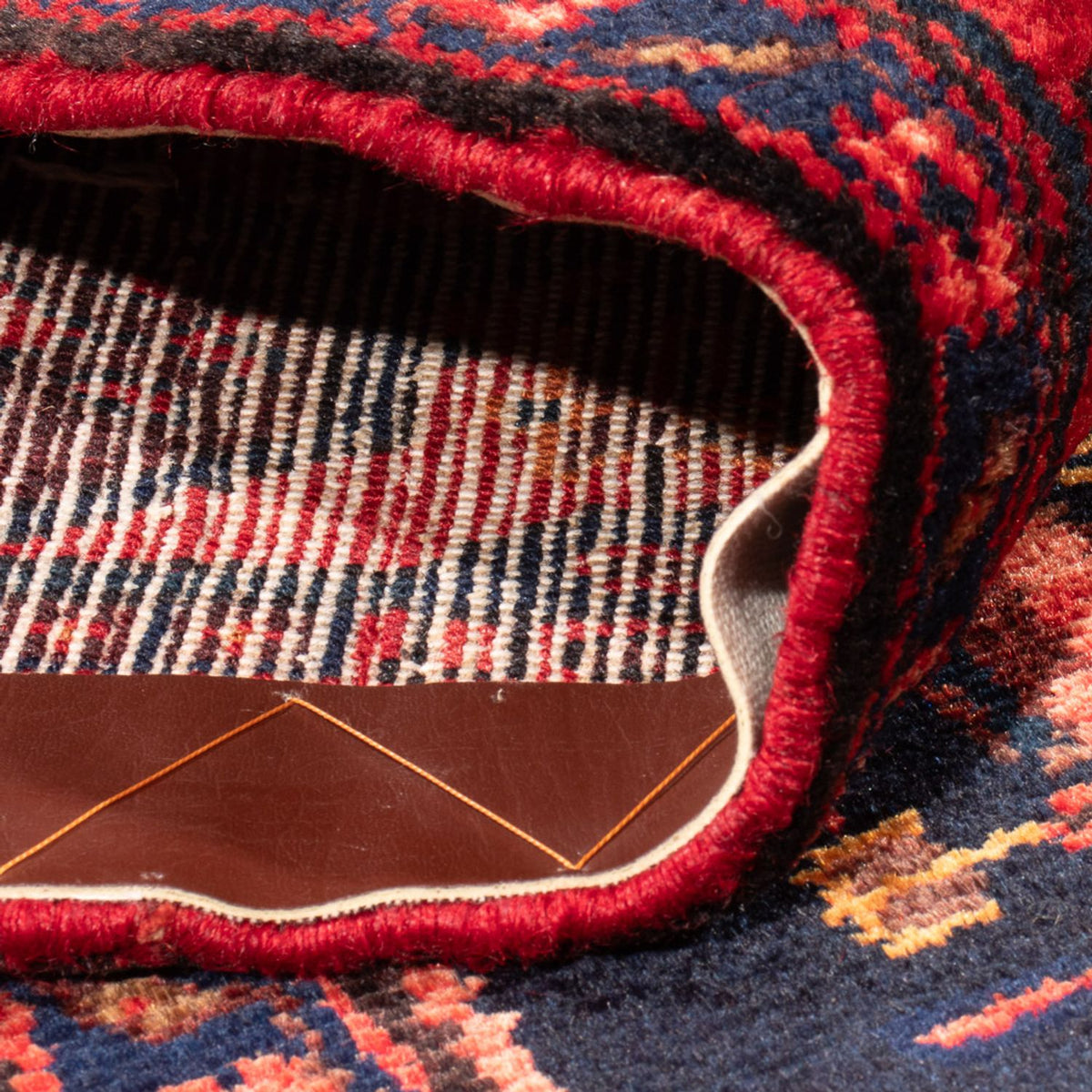 Alfombra persa - Nómada - 201 x 132 cm - azul oscuro