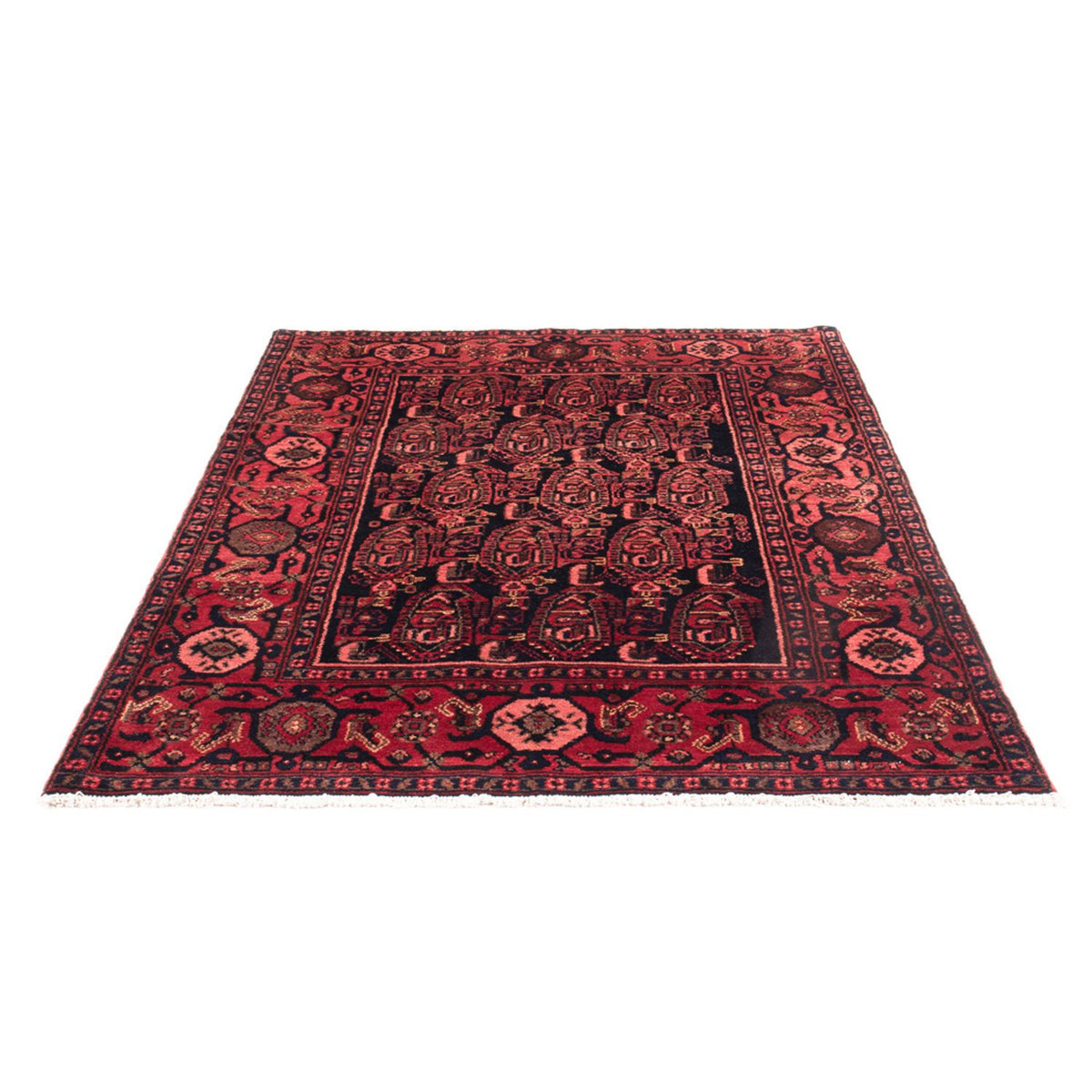 Alfombra persa - Nómada - 201 x 132 cm - azul oscuro