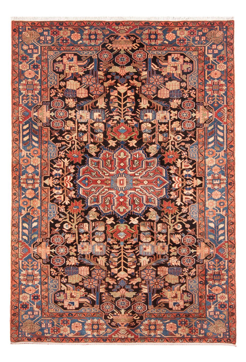 Alfombra persa - Nómada - 237 x 154 cm - rojo claro