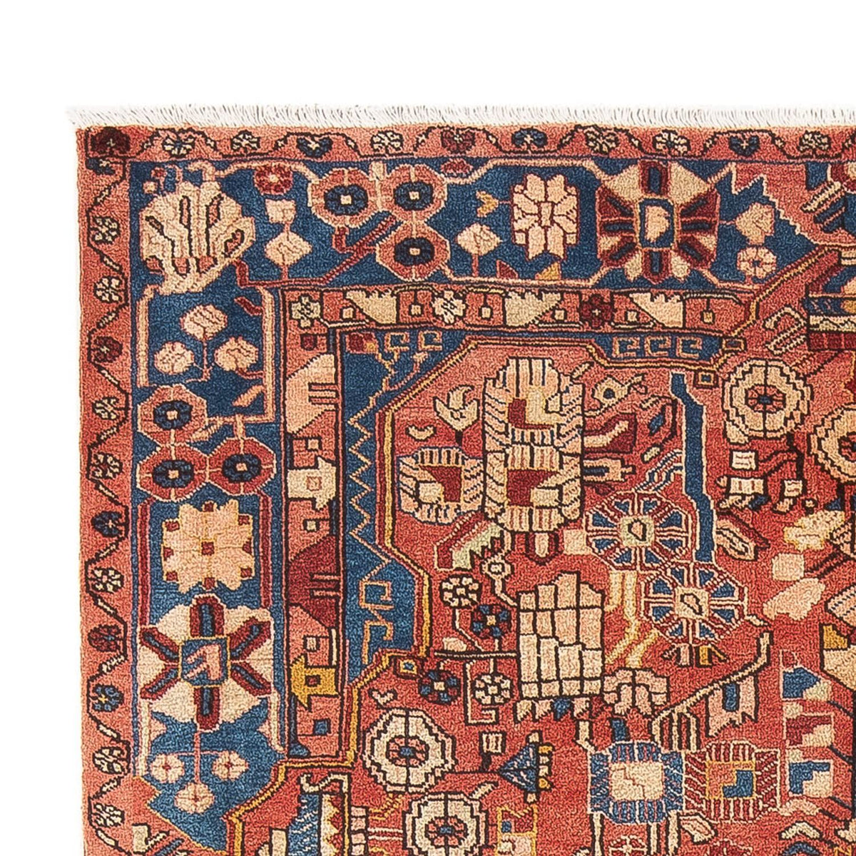 Alfombra persa - Nómada - 220 x 157 cm - rojo claro