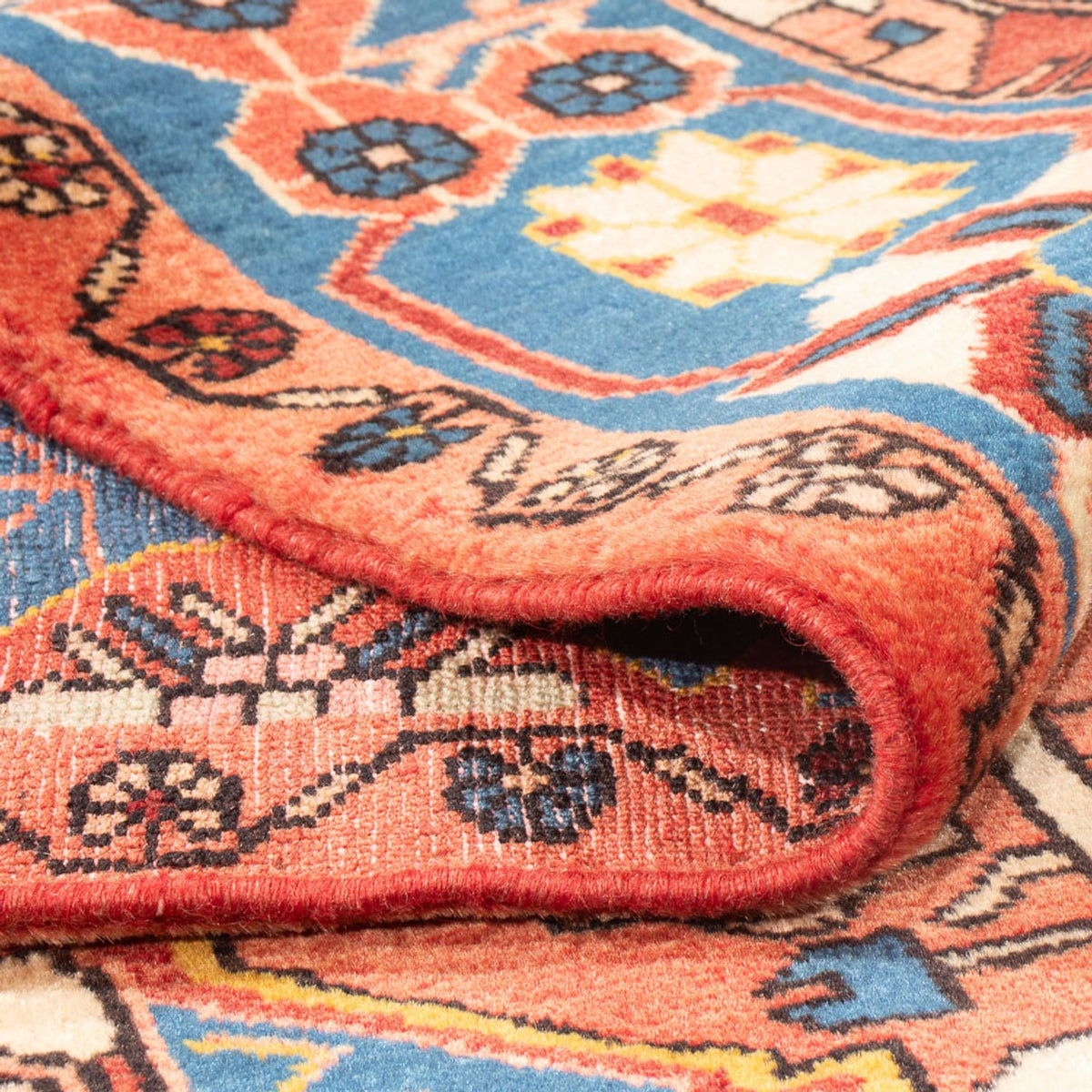 Alfombra persa - Nómada - 220 x 157 cm - rojo claro